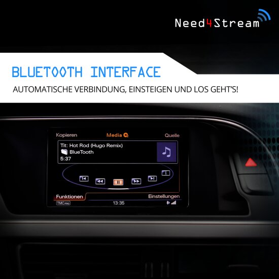 A2DP Bluetooth Interface mit Titelanzeige für MMI 3G